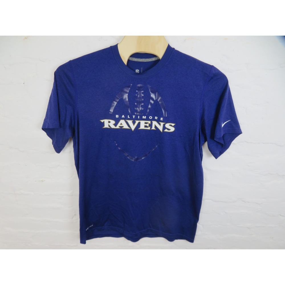 Baltimore Ravens Shirt Mens XL Purple NFL Football Nike Dri Fit Graphic Tee